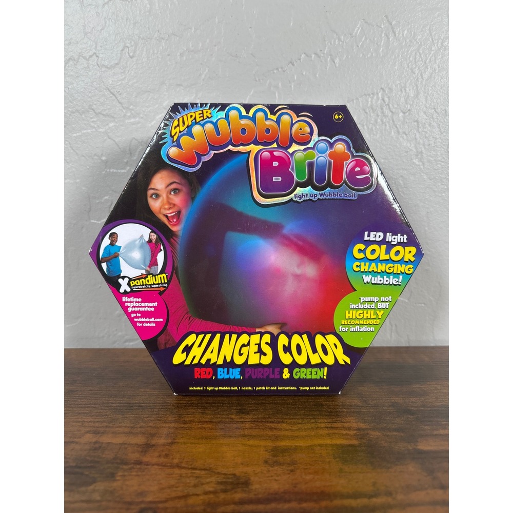 Super Wubble‎ Brute Light Up Color Changing Wubble Ball 81065 New